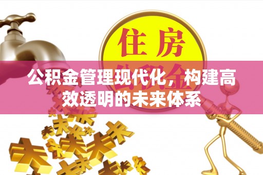 慈溪公积金管理现代化，构建高效透明的未来体系